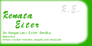 renata eiter business card